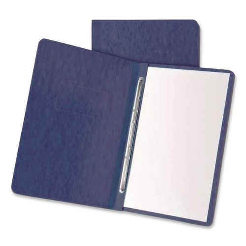 Oxford Heavyweight PressGuard and Pressboard Report Cover w/ Reinforced Side Hinge, 2-Prong Fastener, 3" Cap, 8.5 x 11, Dark Blue