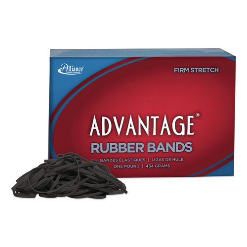 Alliance Advantage Classic Black Rubber Bands, Size 32, 0.04" Gauge, 1 lb Box, 700/Box
