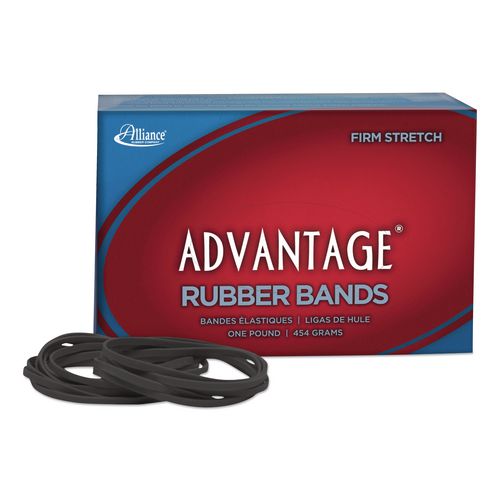 Alliance Advantage Classic Black Rubber Bands, Size 33, 0.04" Gauge, 1 lb Box, 600/Box