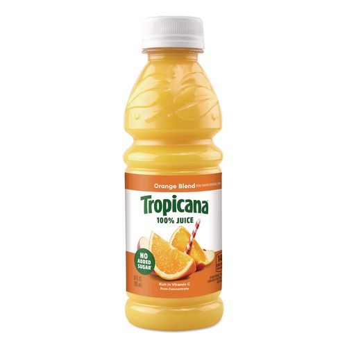 Tropicana Orange Juice Blend, 10 oz Bottle, 24/Carton