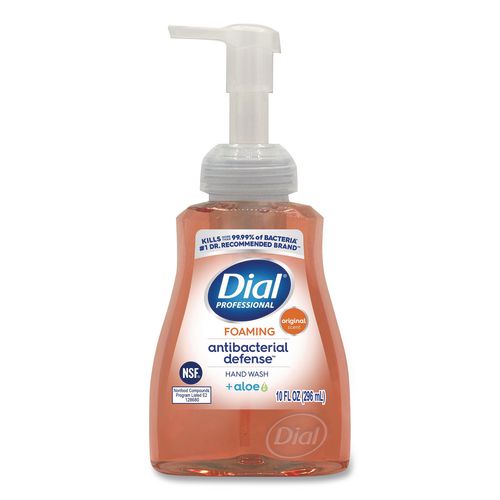 Dial Professional Antibacterial Defense Foaming Hand Wash, Original Scent, 10 oz Pump Bottle