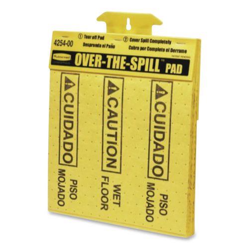 Rubbermaid Commercial Over-The-Spill Pad Tablet, 12 oz, 16.5 x 14, 22/Pack