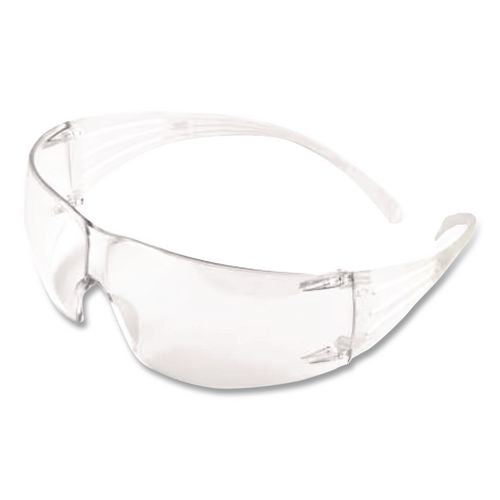 3M SecureFit 200 Protective Eyewear, Frameless, Blue Single Lens