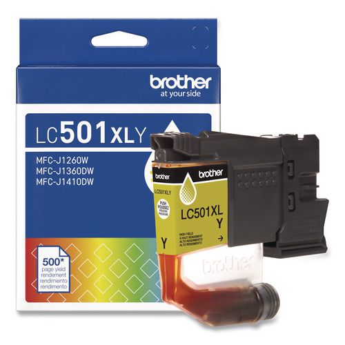 Brother LC501XLYS High-Yield Ink, 500 Page-Yield, Yellow