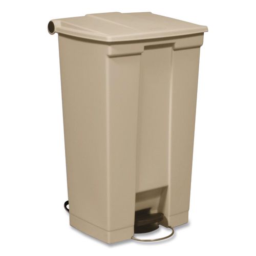 Rubbermaid Commercial Legacy Step-On Receptacle, 23 gal, Polyethylene, Beige
