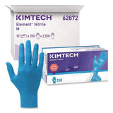 Kimtech Element Nitrile Exam Gloves, Powder-Free, AQL 1.5, 3.2 mil Thick, 9.3" Long, Blue, 250/Box, 10 Boxes/Carton