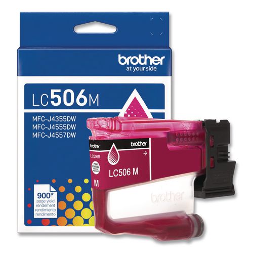 Brother LC506 INKvestment, 900 Page-Yield, Magenta