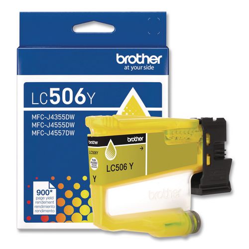 Brother LC506 INKvestment, 900 Page-Yield, Yellow