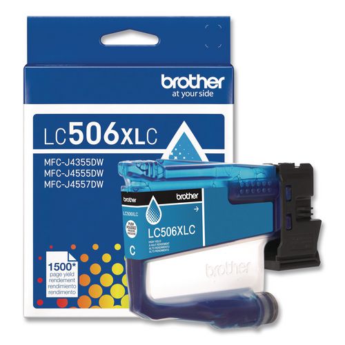 Brother LC506 INKvestment, High-Yield Ink, 1,500 Page-Yield, Cyan