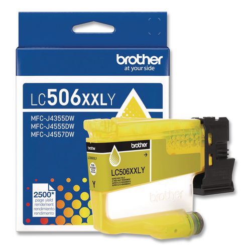 Brother LC506 INKvestment, Super High-Yield Ink, 2,500 Page-Yield, Yellow