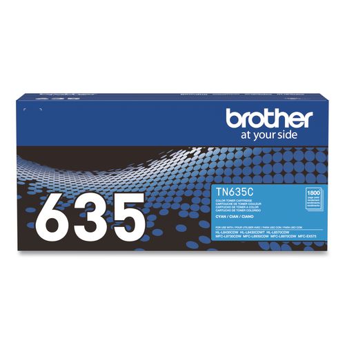 Brother TN635 Toner, 1,800 Page-Yield, Cyan