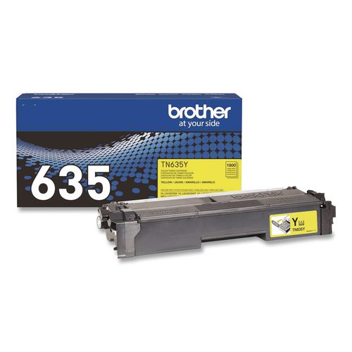 Brother TN635 Toner, 1,800 Page-Yield, Yellow