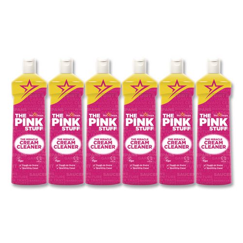 The Pink Stuff Miracle Cream Cleaner, Fruity Scent, 16.9 oz Bottle, 6/Carton