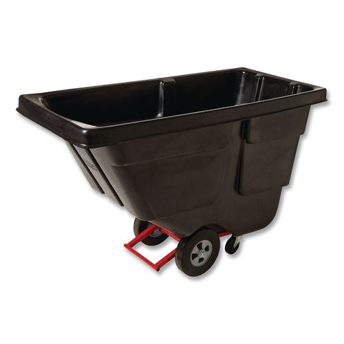 Rubbermaid Commercial 0.5 cu yd BRUTE Rotomolded Tilt Truck, 450 lb Capacity, Black