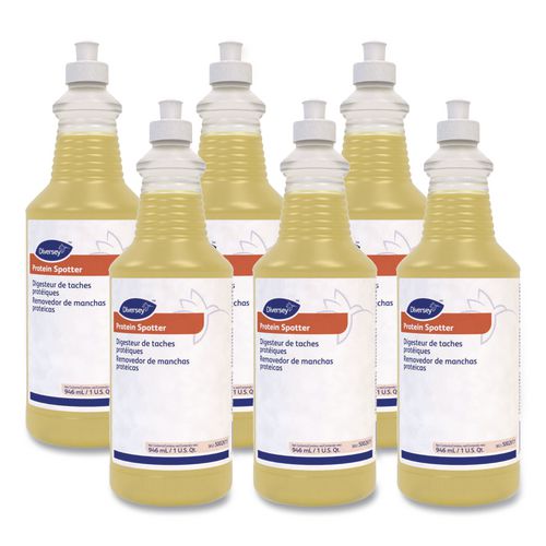Diversey Protein Spotter, Fresh Scent, 32 oz Bottle, 6/Carton