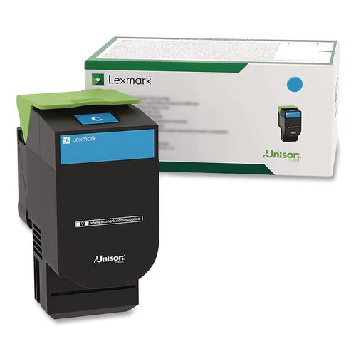 Lexmark 70C1HC0 Return Program High-Yield Toner, 3,000 Page-Yield, Cyan