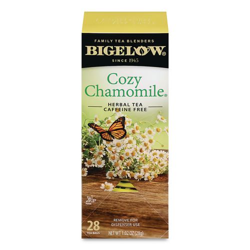 Bigelow Single Flavor Tea, Cozy Chamomile, 28 Bags/Box