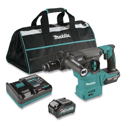 Makita 40V Max XGT Brushless Lithium-Ion 1 3/16" Cordless AVT AWS Rotary Hammer Drill Kit (4 Ah)
