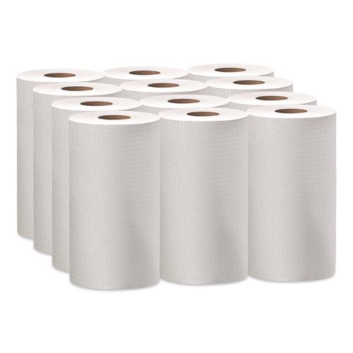 WypAll General Clean X60 Cloths, Small Roll, 9.8 x 13.4, White, 130/Roll, 12 Rolls/Carton