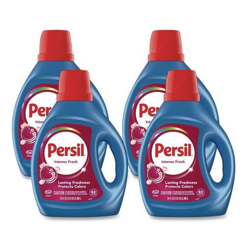 Persil Intense Fresh Liquid Laundry Detergent, 64 Loads, 84 oz Bottle, 4/Carton