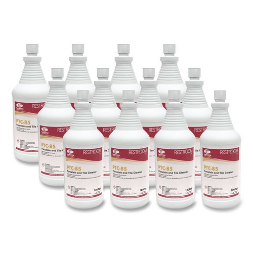 Theochem Laboratories PTC-85 Porcelain and Tile Cleaner, 32 oz Bottle, 12/Carton