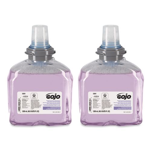 GOJO TFX Luxury Foam Hand Wash Refill, Cranberry Scent, 1,200 mL, 2/Carton