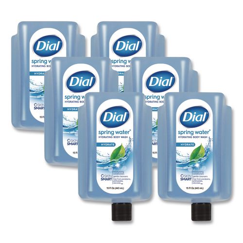 Dial Professional Body Wash Refill for Versa Dispenser, Spring Water Scent, 15 oz