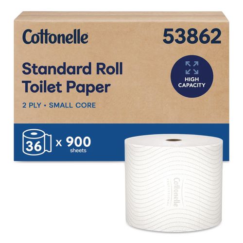 Cottonelle Clean Care Bathroom Tissue, Septic Safe, 2-Ply, White, 900 Sheets/Roll, 36 Rolls/Carton