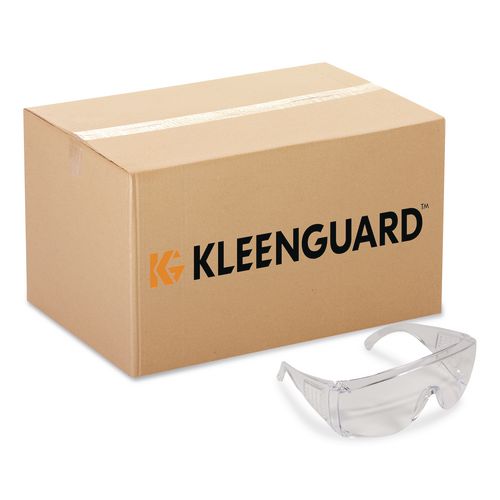 KleenGuard Unispec II Safety Glasses, Frameless OTG, Clear Single Lens, 50/Carton