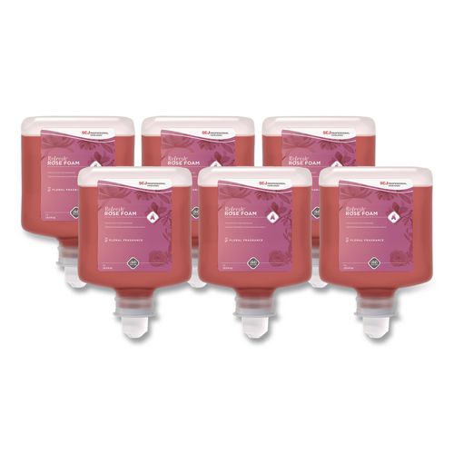 SC Johnson Professional Refresh Foaming Hand Soap Manual Cartridge Refill, Rose Scent, 1 L, 6/Carton