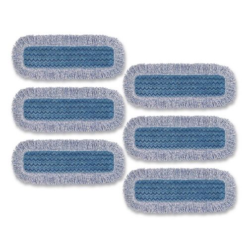 Rubbermaid Commercial High Absorbency Mop Pad, Nylon/Polyester Microfiber, 18" Long, Blue