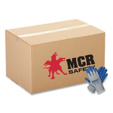 MCR Safety Memphis Flex Latex-Coated Seamless Nylon Knit Gloves, EN388: 3131, Blue/Gray, 12 Pairs