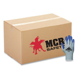MCR Safety Memphis Flex Latex-Coated Seamless Nylon Knit Gloves, EN388: 3131, Blue/Gray, 12 Pairs