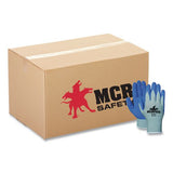 MCR Safety Memphis Flex Latex-Coated Seamless Nylon Knit Gloves, EN388: 3131, Blue/Gray, 12 Pairs