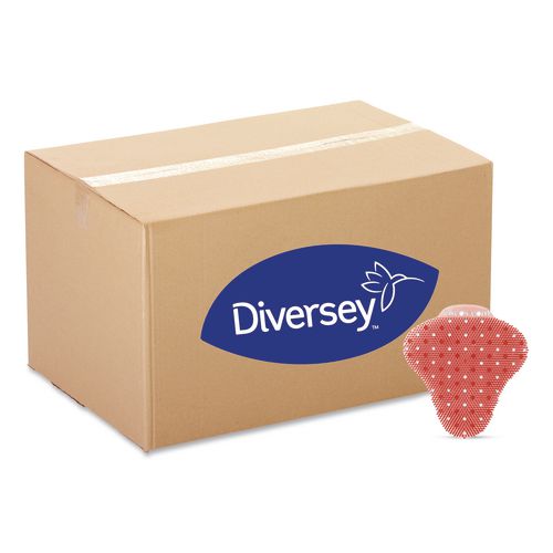 Diversey ekcoscreen Urinal Screens, Melon Scent, Red, 12/Carton