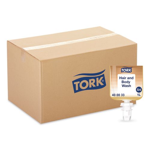 Tork Hair and Body Wash, Clean Scent, 1 L, 6/Carton