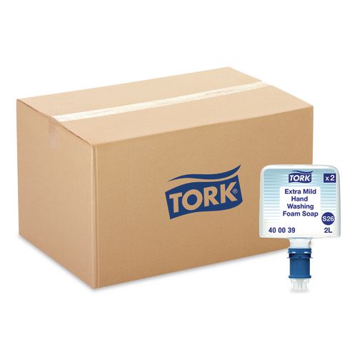 Tork Mild Foam Soap S26 Refill, Unscented, 2 L, 2/Pack