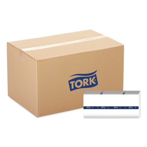 Tork PeakServe Continuous Hand Towel, 1-Ply, 7.91 x 8.85, White, 410 Wipes/Pack, 12 Packs/Carton