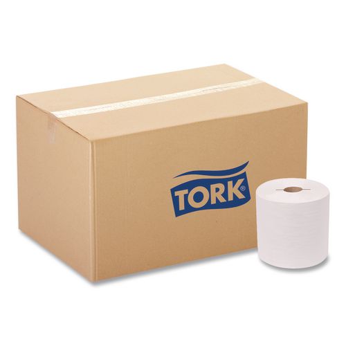 Tork Advanced Hand Towel Roll, Notched, 1-Ply, 7.5 x 10, White, 1,200/Roll, 6/Carton