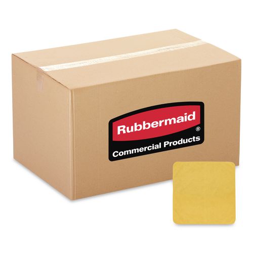 Rubbermaid Commercial Microfiber Cleaning Cloths, 16 x 16, Yellow, 24/Pack