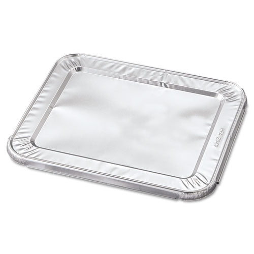 HFA Steam Pan Foil Lids, Fits Half-Size Pan, 30 Gauge, 12.27 x 10.44, 100/Carton