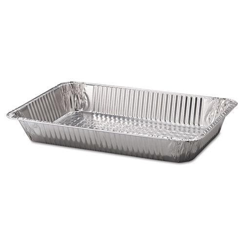 HFA Aluminum Steam Table Pans, Full-Size Deep, 65 Gauge, 3.19" Deep, 12.19 x 20.75, 50/Carton