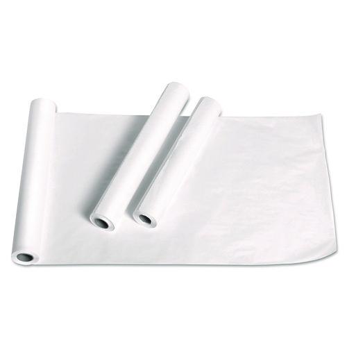 Medline Exam Table Paper, Deluxe Crepe, 18" x 125 ft, White, 12/Carton
