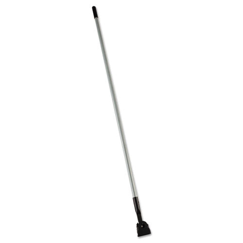 Rubbermaid Commercial Snap-On Fiberglass Dust Mop Handle, 1" dia x 60", Gray/Black