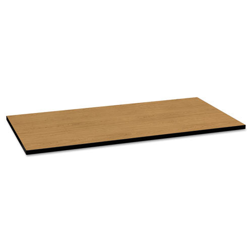 HON Huddle Multipurpose Rectangular Top, 60w x 30d, Harvest/Black