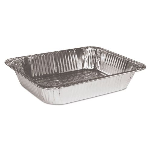 HFA Aluminum Steam Table Pans, Half-Size Deep, 10.38 x 2.56 x 12.75, 100/Carton