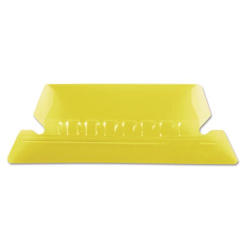 Pendaflex Transparent Colored Tabs For Hanging File Folders, 1/5-Cut, Yellow, 2" Wide, 25/Pack
