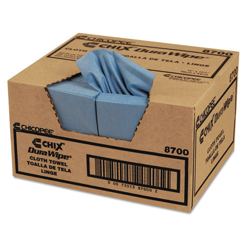 Chicopee VeraClean Critical Cleaning Wipes, Smooth Texture, 1/4 Fold, 1-Ply, 12 x 13, Unscented, Blue, 400/Carton