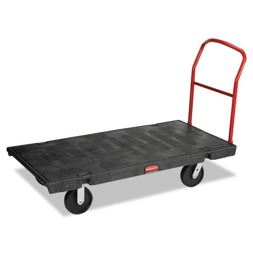 Rubbermaid Commercial Platform Truck with 8" Polyolefin Casters, 2,000 lb Capacity, 30 x 60 x 7, Black