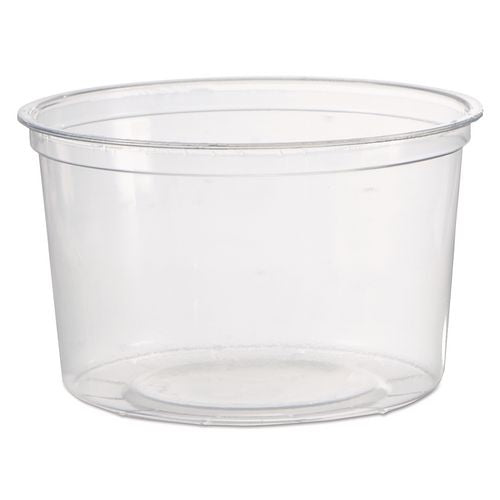 WNA Deli Containers, 16 oz, Clear, Plastic, 50/Pack, 10 Packs/Carton